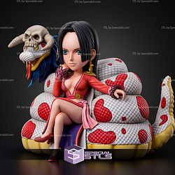 Boa Hancock On Snake Chibi STL Files