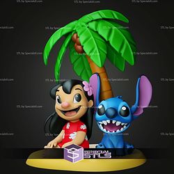 Chibi STL Collection Lilo and Stitch