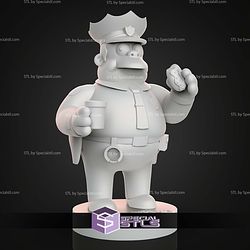 Chief Wiggum The Simpsons STL Files