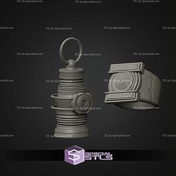 Cosplay STL Files Lanterns Ring And Lantern