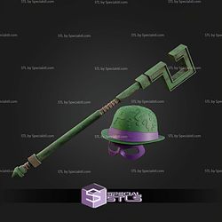 Cosplay STL Files The Riddler Cane Hat and Mask