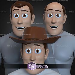 Cosplay STL Files Woody Helmet Interchangeable Toy Story 6 Swappable