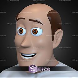 Cosplay STL Files Woody Helmet Interchangeable Toy Story 6 Swappable