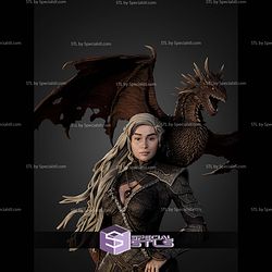 Daenerys Targaryen And Drogon Game Of Thrones STL Files