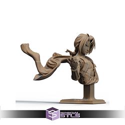 Edward Elric With Spear Bust STL Files
