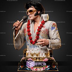 Elvis Presley Portrait Bust 1 4 300mm STL Files