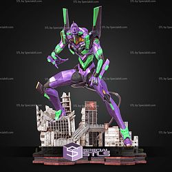 Eva 01 Neon Genesis Evangelion City Base 570mm STL Files