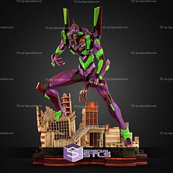 Eva 01 Neon Genesis Evangelion City Base 570mm STL Files