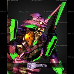 Eva 01 Neon Genesis Evangelion City Base 570mm STL Files