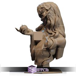 Eve Snake And Apple Bust Mythology STL Files