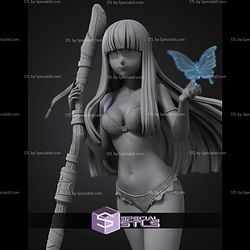 Fern Frieren And Butterfly ALT 220mm STL Files