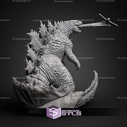 Godzilla Atomic Breath 215mm STL Files