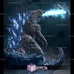 Godzilla Atomic Breath 215mm STL Files