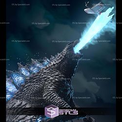 Godzilla Atomic Breath 215mm STL Files
