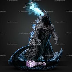 Godzilla Atomic Breath 215mm STL Files