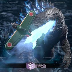 Godzilla Atomic Breath 215mm STL Files