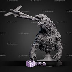 Godzilla Atomic Breath Bust 146mm STL Files