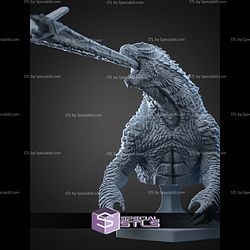 Godzilla Atomic Breath Bust 146mm STL Files