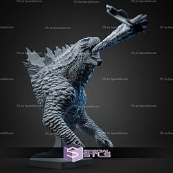 Godzilla Atomic Breath Bust 146mm STL Files