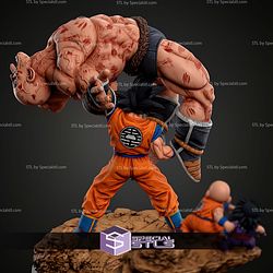 Goku Take Down Nappa Diorama STL Files