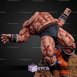 Goku Take Down Nappa Diorama STL Files