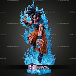 Goku Ultra Instinct Flying STL Files