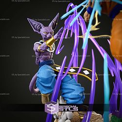 Goku Vs Bill Dragonball Battle 460mm STL Files