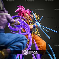 Goku Vs Bill Dragonball Battle 460mm STL Files