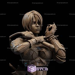Ivy Valentine Soul Calibur Rose Bust STL Files