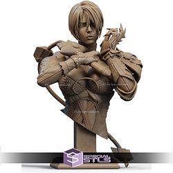 Ivy Valentine Soul Calibur Rose Bust STL Files