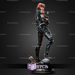 Jane Shepard With Gun 267mm STL Files