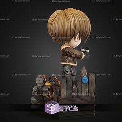 Leon Resident Evil Chibi 135mm STL Files