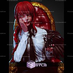 Makima Control Devil On Chair STL Files