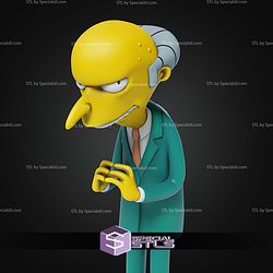 Mr Burns The Simpsons 160mm STL Files