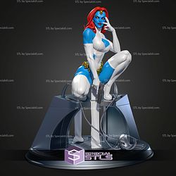 Mystique Siting On Base STL Files