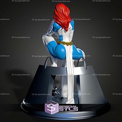 Mystique Siting On Base STL Files