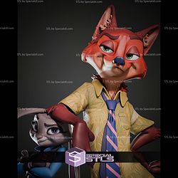 Nick Wilde And Judy Hopps 280mm STL Files