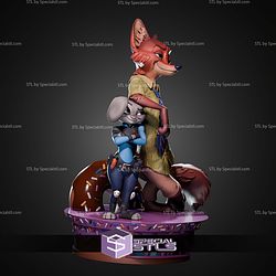 Nick Wilde And Judy Hopps 280mm STL Files