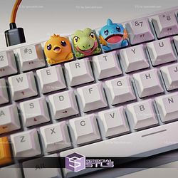 Pokemon Hoenn Starters Keycaps STL Files