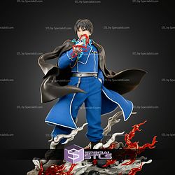 Roy Mustang Full Metal Alchemist 350mm STL Files