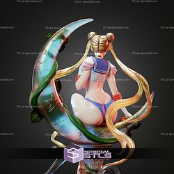 Sailor Moon on Crescent Moon Beach STL Files