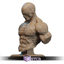 Symbiote Spiderman Grave Base Bust STL Files