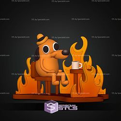 This Is Fine Meme STL Files