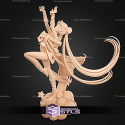 Usagi Tsukino Sailor Moon 216mm STL Files