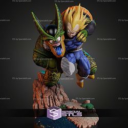 Vegeta Smash Cell Diorama STL Files