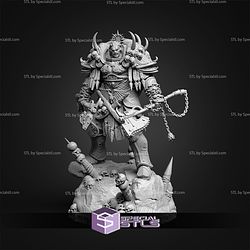 Angron WH40K STL Miniatures