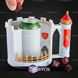 Super Basic STL Castle Dice Tower 3 in
