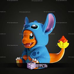 Super Basic STL Charmander Stitch Crochet No AMS