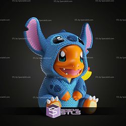 Super Basic STL Charmander Stitch Crochet No AMS