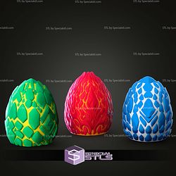 Super Basic STL Elemental Dragon Eggs